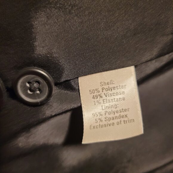 Semantiks Charcoal Gray Pinstripe Blazer Size 12 - Picture 2 of 5